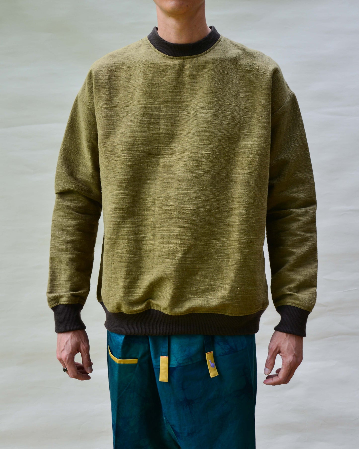 From myHeart/ Woven Sweatshirt Unisex