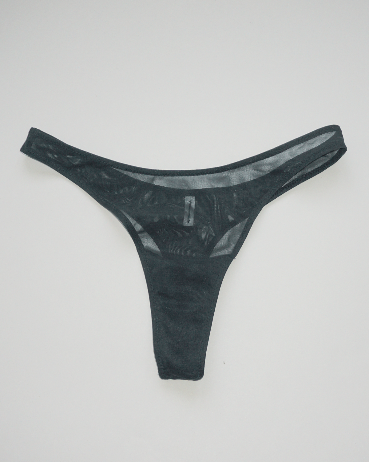 Soda Lingerie Mesh Tanga - Grey