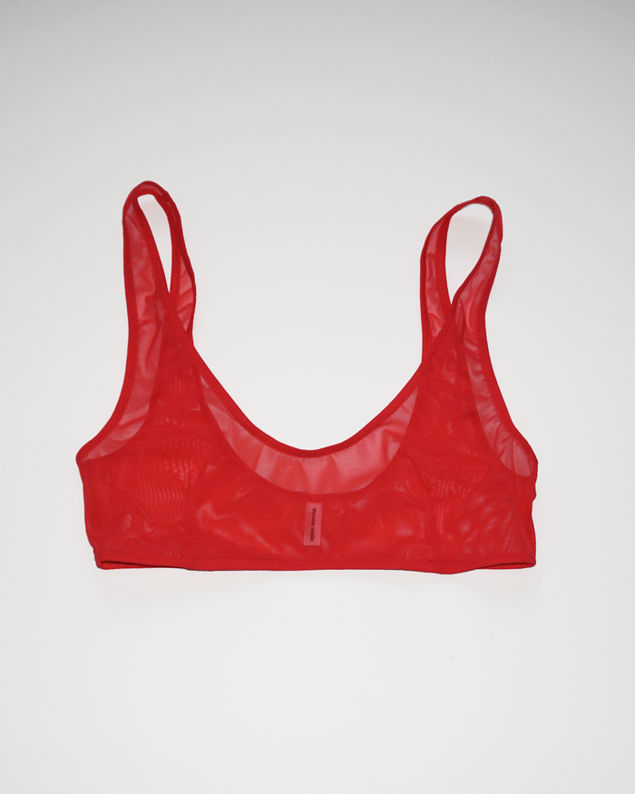Soda Lingerie Mesh Tiny Top - Red