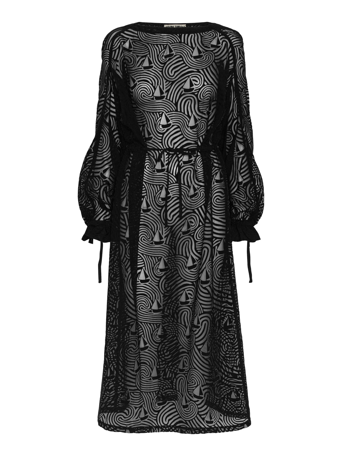 Henrik Vibskov Long Delivery Dress - Dark Stormy Sea