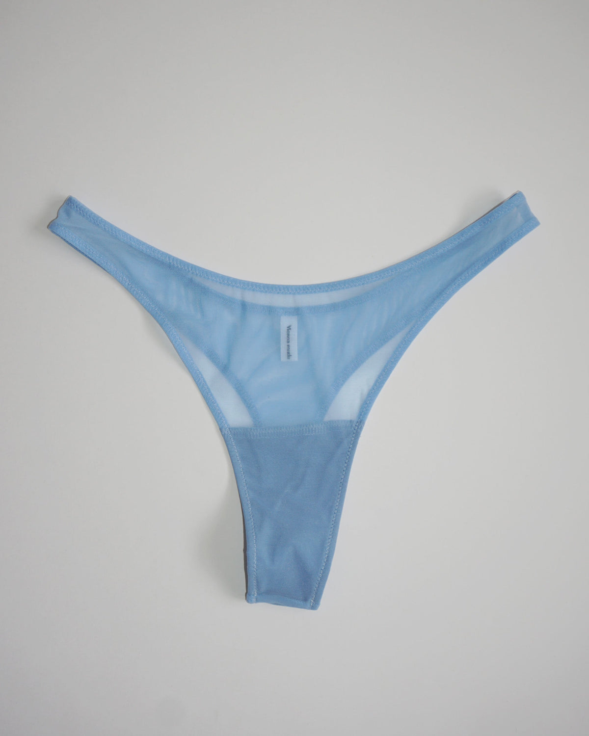 Soda Lingerie Mesh Tanga - Ciel Blue