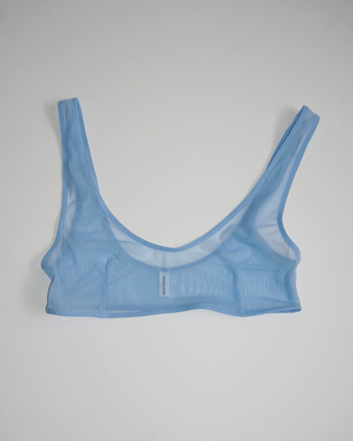 Soda Lingerie Mesh Tiny Top - Ciel Blue